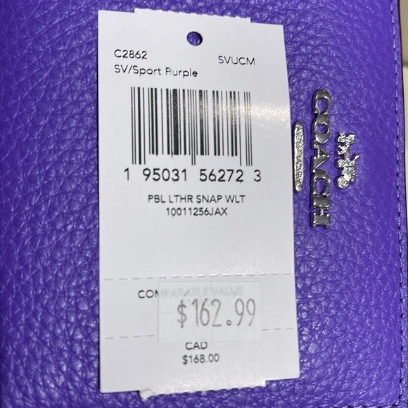 Coach Snap Wallet
Silver/Sport Purple - Picture 7 of 16